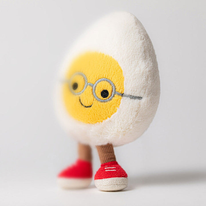 Peluche oeuf à la coque geek 5" Jellycat Mlle et Coco