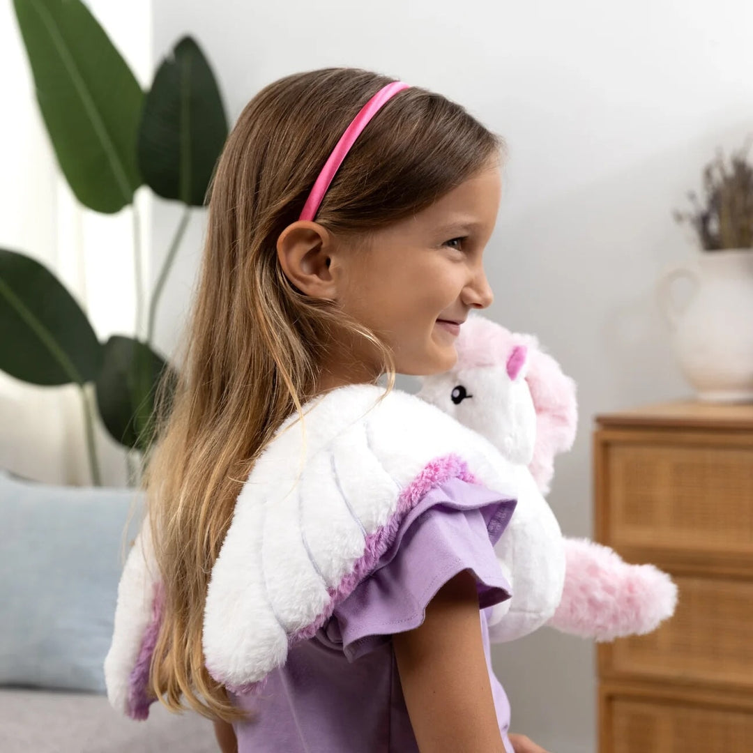 Peluche lestée Echo la licorne Hugimals Mlle et Coco