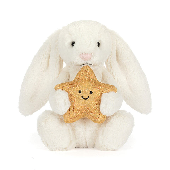 Peluche lapin bashful avec étoile Jellycat Mlle et Coco