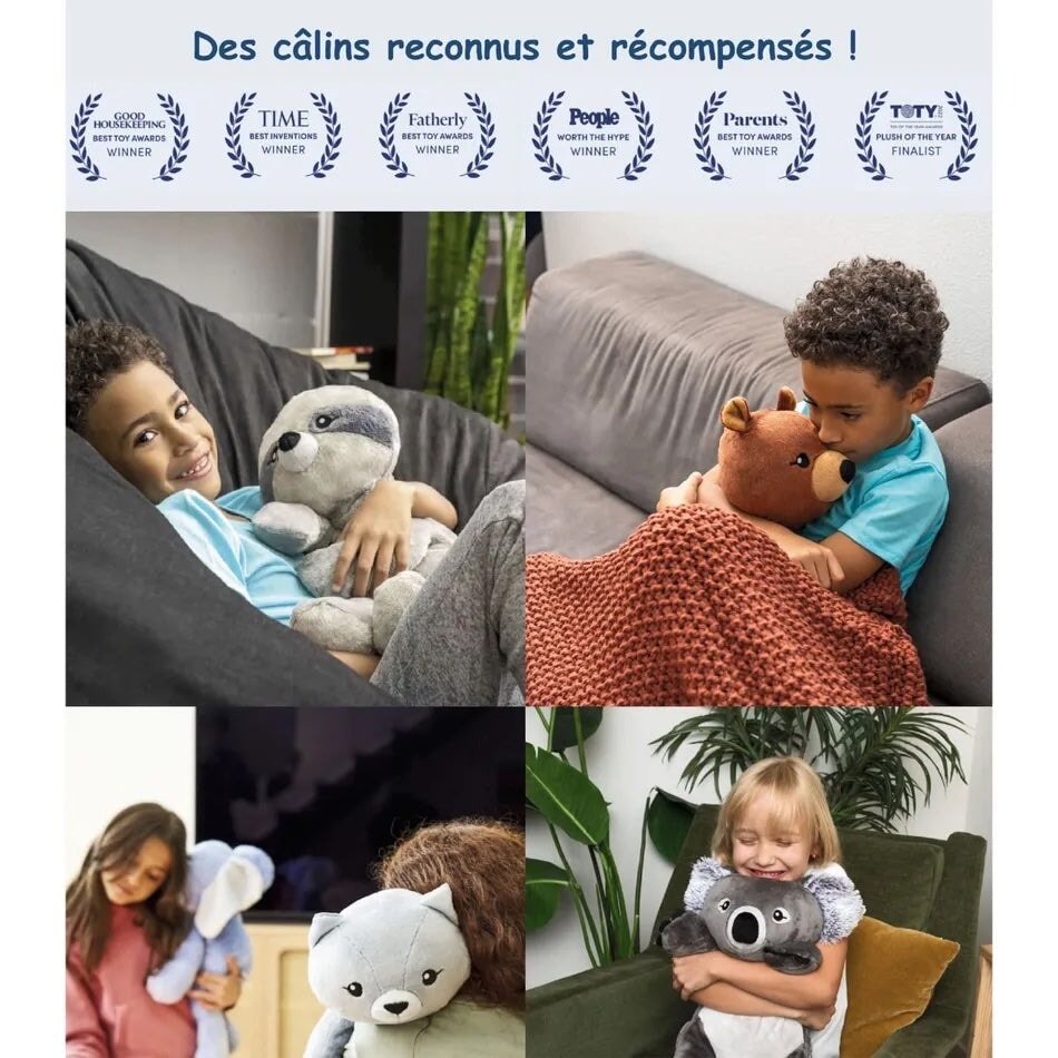 peluche lourd lestée Koala Hugimals Mlle et Coco