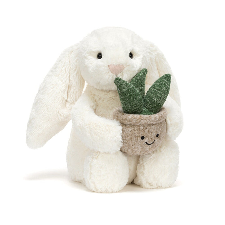 Peluche lapin avec plante Jellycat Mlle et Coco