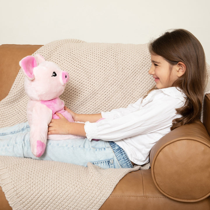 peluche lestee cochon Hugimals Mlle et Coco harper