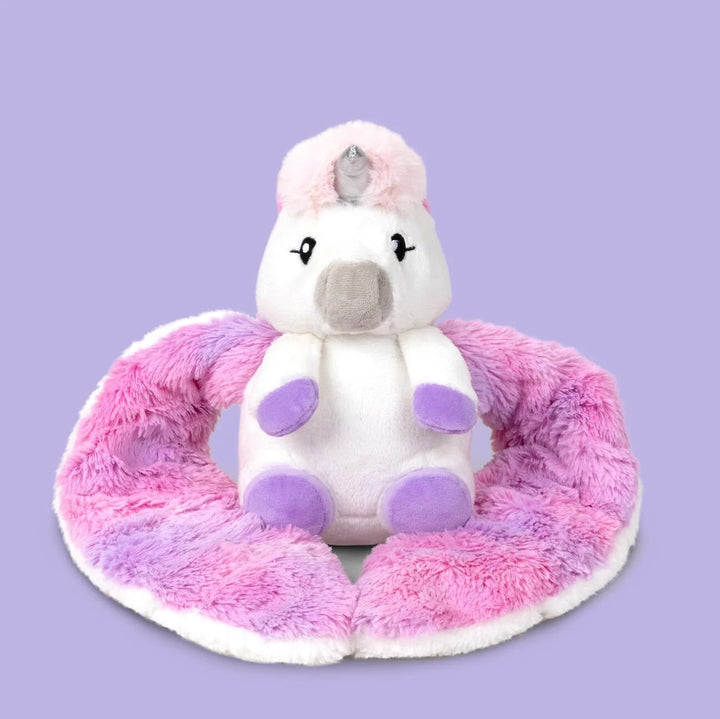 Peluche lestée Echo la licorne Hugimals Mlle et Coco