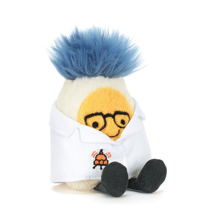 Peluche oeuf dur en tenue de scientifique espace Jellycat Mlle et Coco