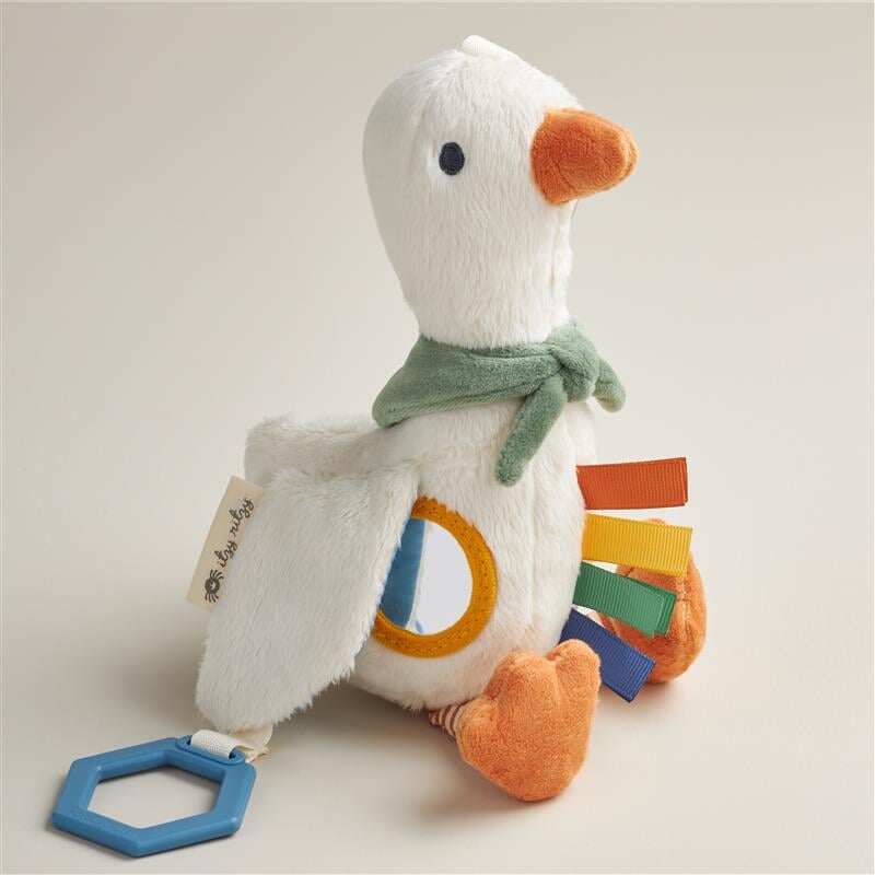 jouet sensoriel oie peluche Itzy Ritzy Mlle et Coco