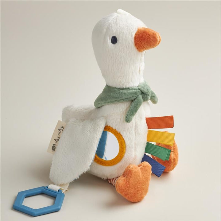 jouet sensoriel oie peluche Itzy Ritzy Mlle et Coco