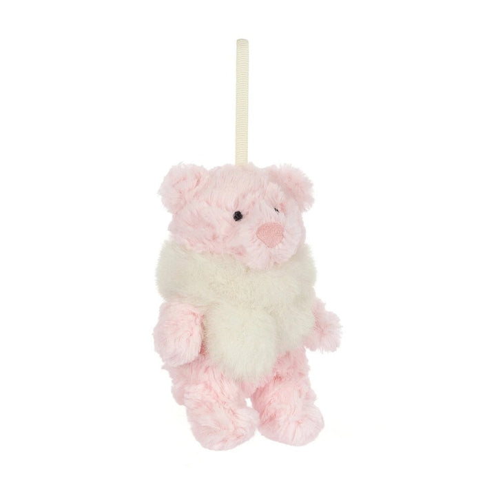 Peluche ornement Décoration hivernale chaleureuse Leola Bear Jellycat Noël Mlle et Coco