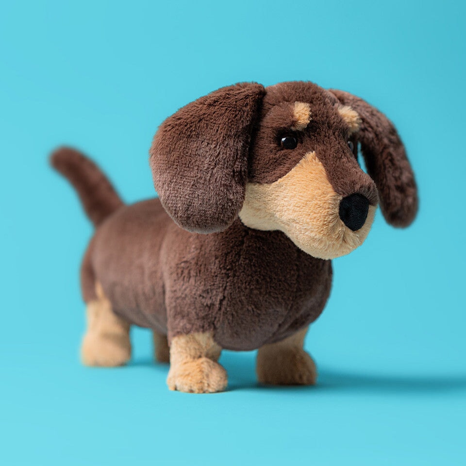 Peluche chien saucisse teckel Otto Jellycat Mlle et Coco