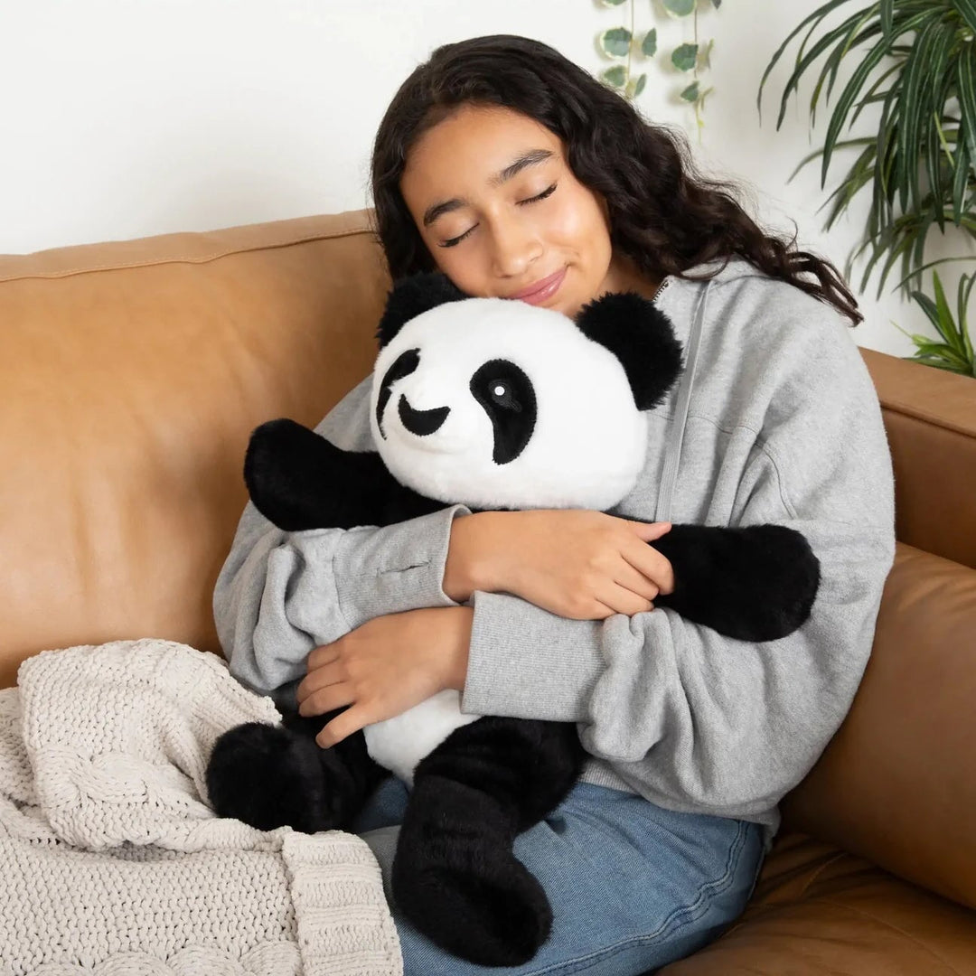 Peluche lestée lourde Bowie le panda Hugimals Mlle et Coco
