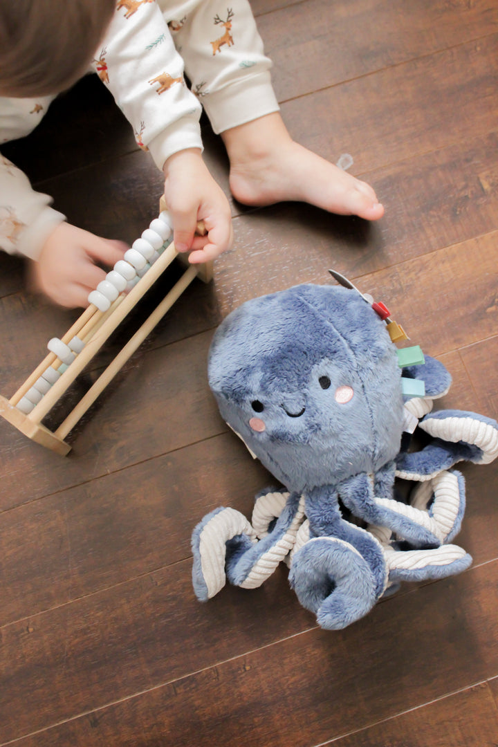 peluche pieuvre bleu itzy ritzy Mlle et Coco jouet enfant