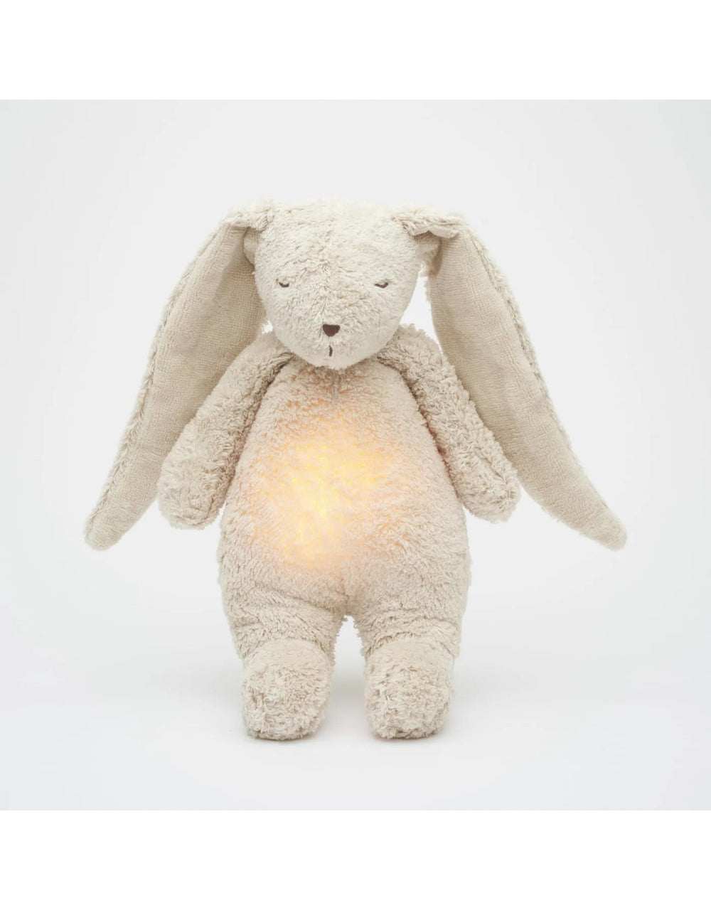 Peluche Moonie Lapin sable Mlle et Coco sonore veilleuse