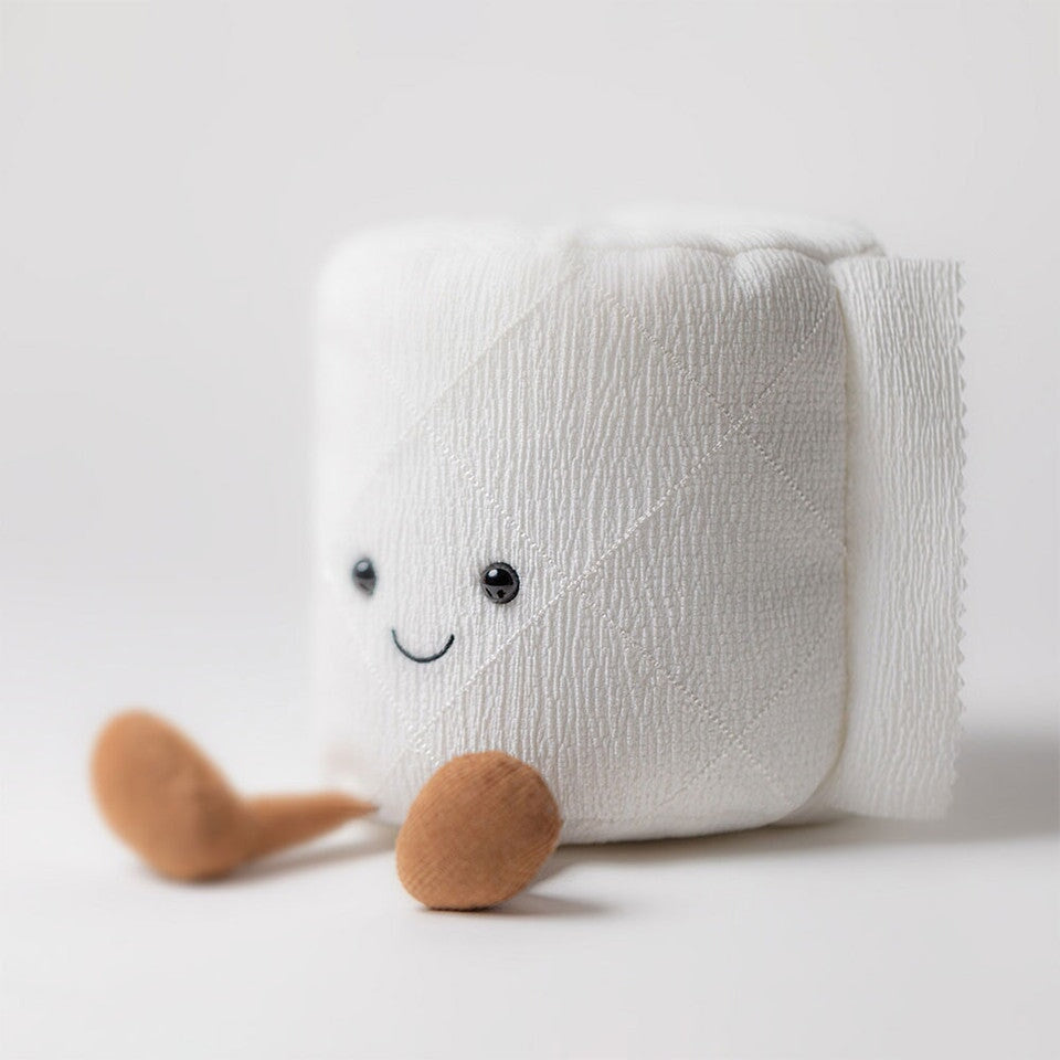 Peluche rouleau de papier de toilette Jellycat Mlle et Coco