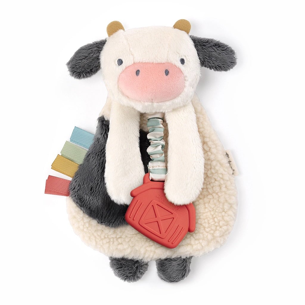 jouet texturé vache jeu sensoriel éveil tout-petit enfant Itzy Ritzy