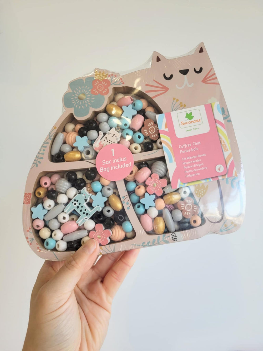 coffret perles de bois 
