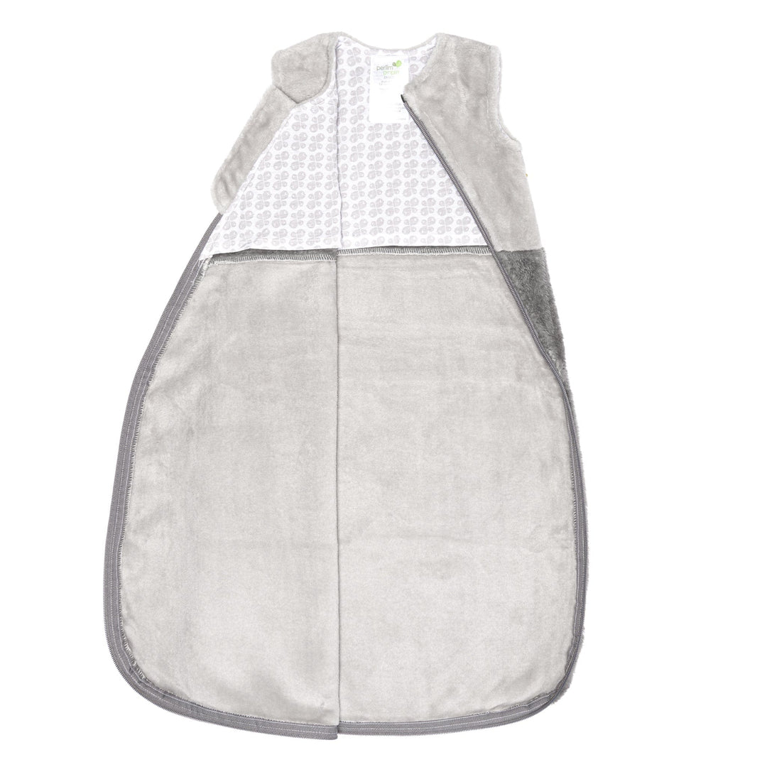 Sac de nuit gris double ton peluche 1.5 tog Perlim Pinpin Mlle et Coco