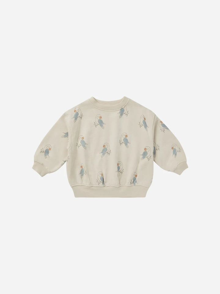 chandail pull manches longues perroquets beige Rylee Cru