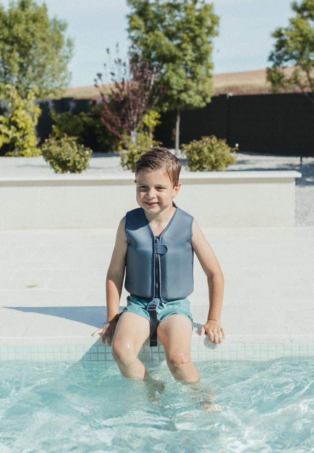 veste de flotaison bleu persan current tyed accessoire piscine enfant