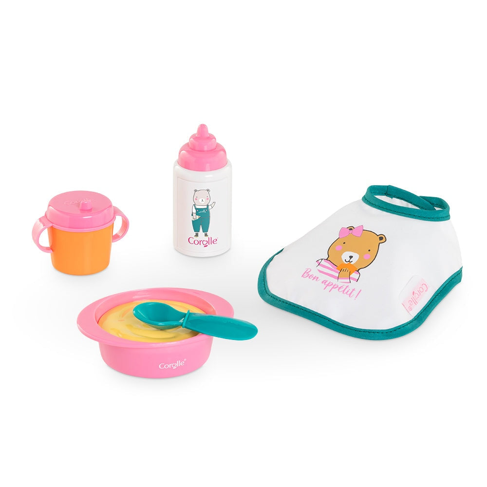 Petit coffret repas Corolle accessoire poupée Mlle et Coco