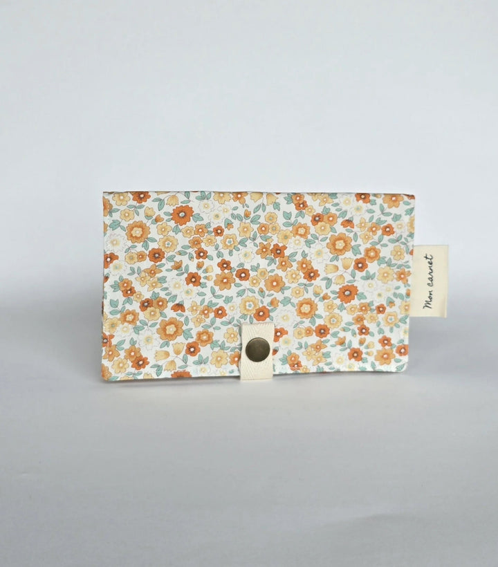Carnet de santé / passeport - Sauge &amp; co Accessoires parents Sauge &amp; co Petit jardin orange 