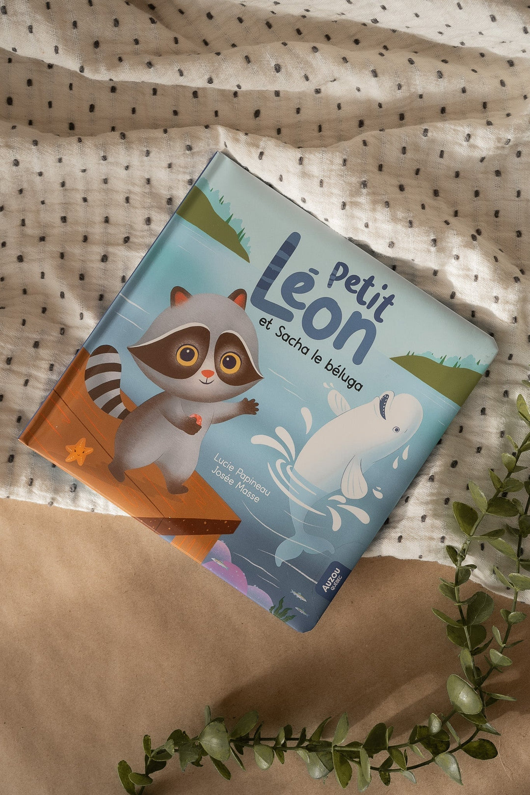 Livre pour enfant Petit Léon et Sacha la béluga Auzou 
