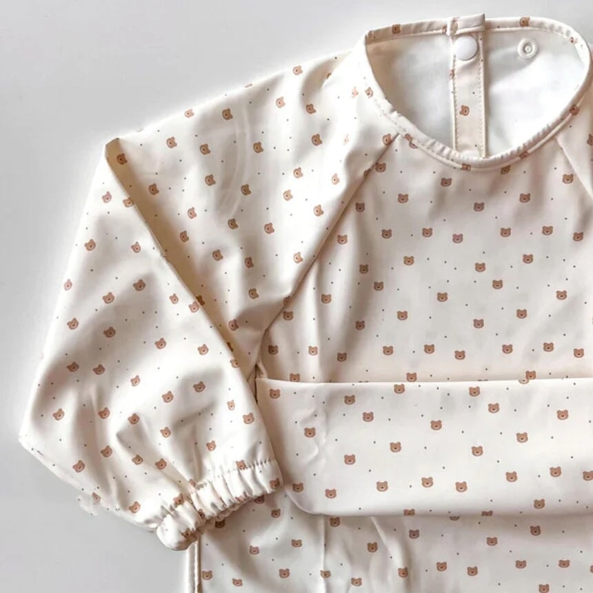 bavettes manches longues lapine Micasso accessoire bébé Mlle et Coco