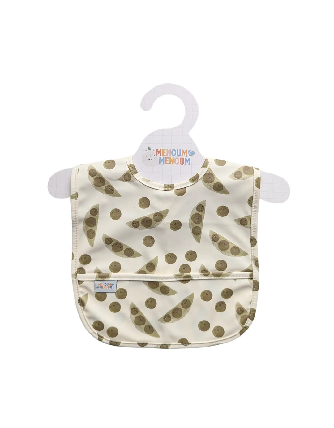 bavoir les petits pois rigolos Menoum Menoum Mlle et Coco