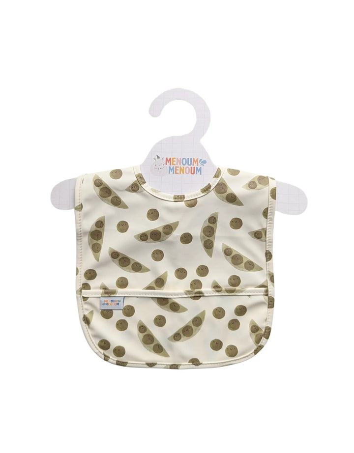 bavoir les petits pois rigolos Menoum Menoum Mlle et Coco