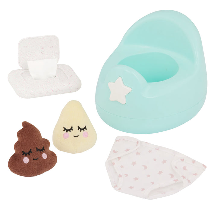 ensemble petit pot pour poupée lullababy jouet Mlle et Coco