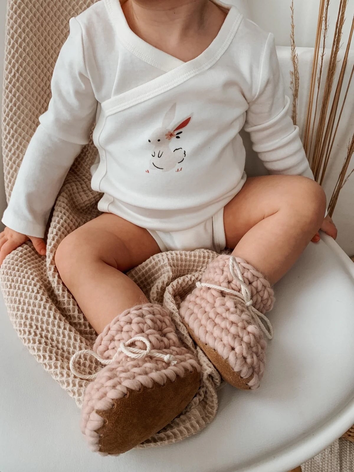 Pantoufles Rose ballerine Les petits Tousi Mlle et Coco