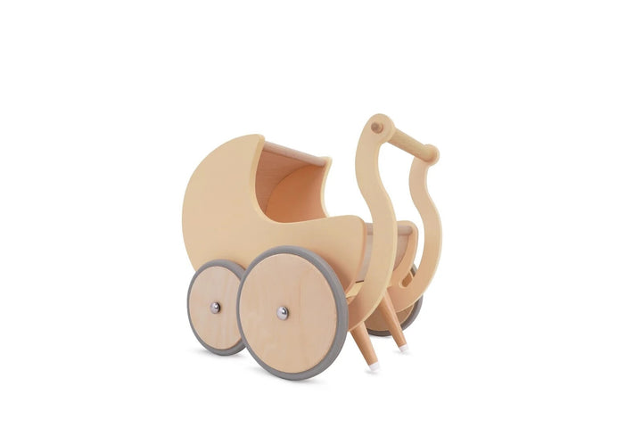 Petite poussette en bois naturel Kinderfeets Mlle et Coco