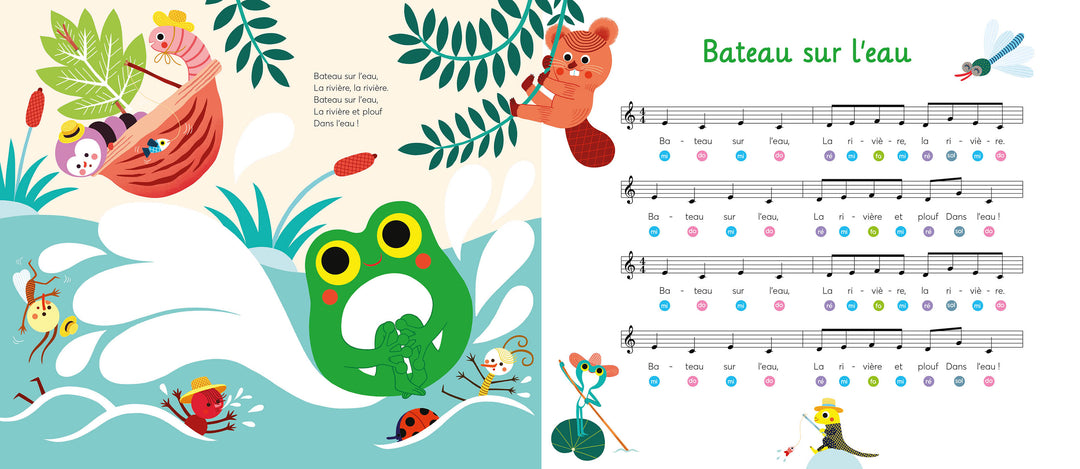 Livre musical Mes comptines à chanter et à jouer au piano Auzou