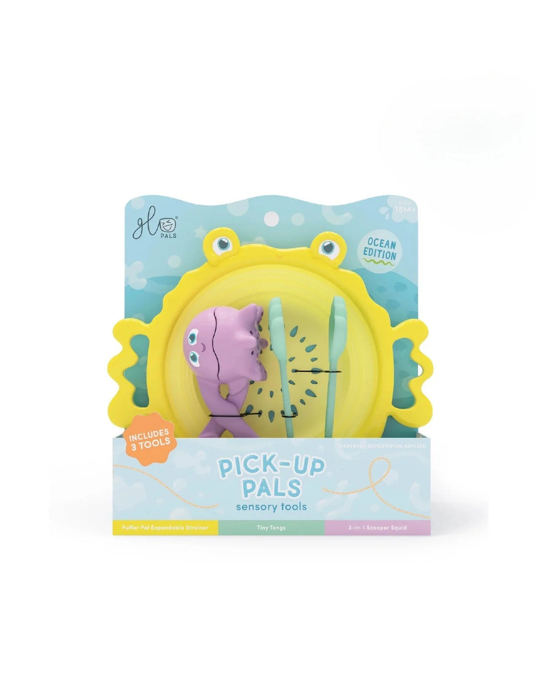 ensemble  jouet sensoriel en silicone Pick-up Pals Glo pals