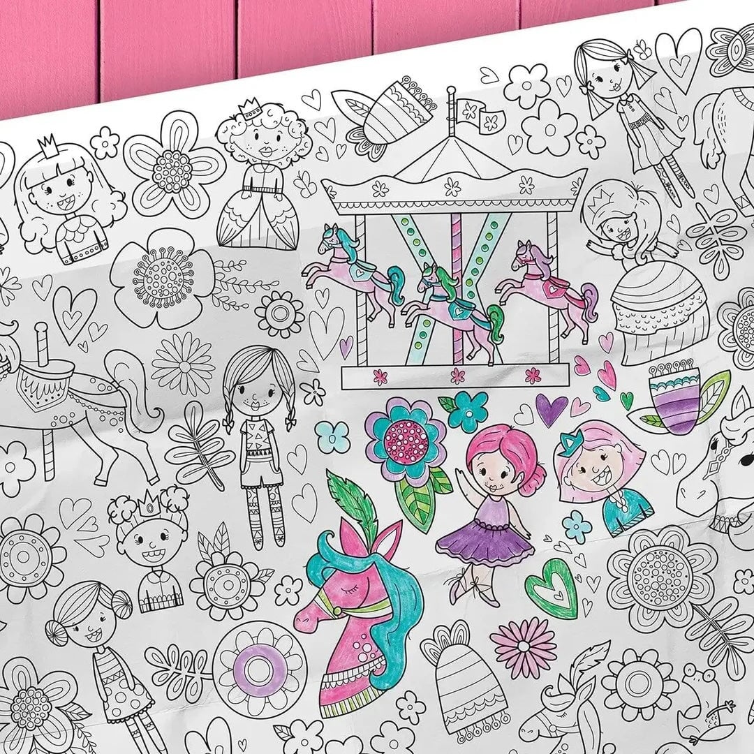 Nappe Géante Coloriage Princesses Pico Mlle et Coco