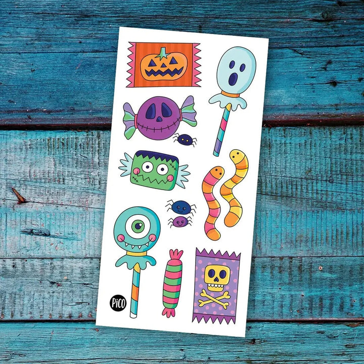 pico tatouage bonbons halloween Mlle et Coco idée cadeau