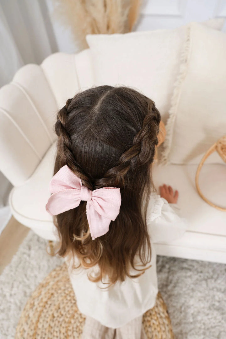 Boucle à cheveux sur pince Fable L Rose Ananas &amp; Co. Mlle et Coco