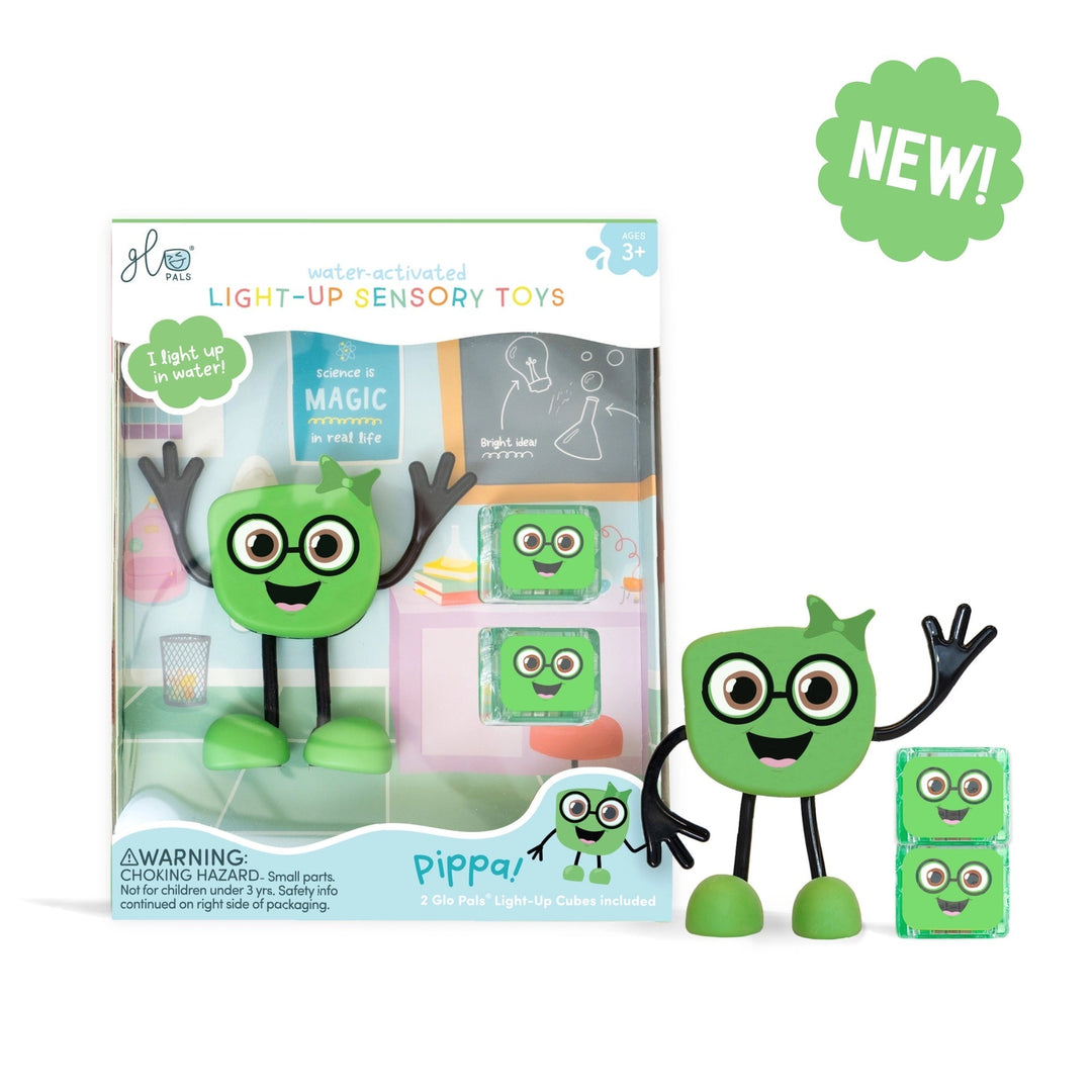 personnage vert glo pals Pippa accessoire jouet lumineux bain enfant