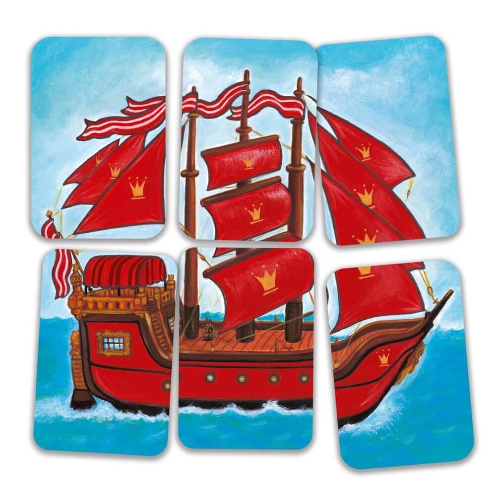Jeu de cartes et de stratégies Piratatak Djeco Mlle et Coco