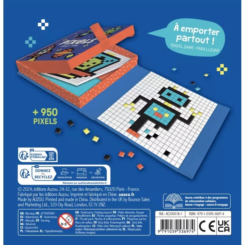 jeu magnétique pixels activité aimanté jeu enfant auzou