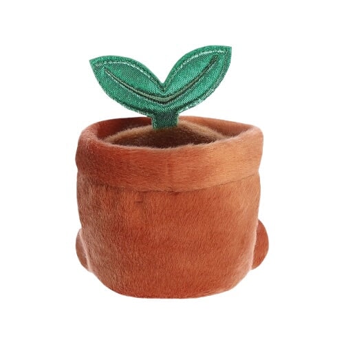peluche pot de terre feuillage jouet Palm pals enfant
