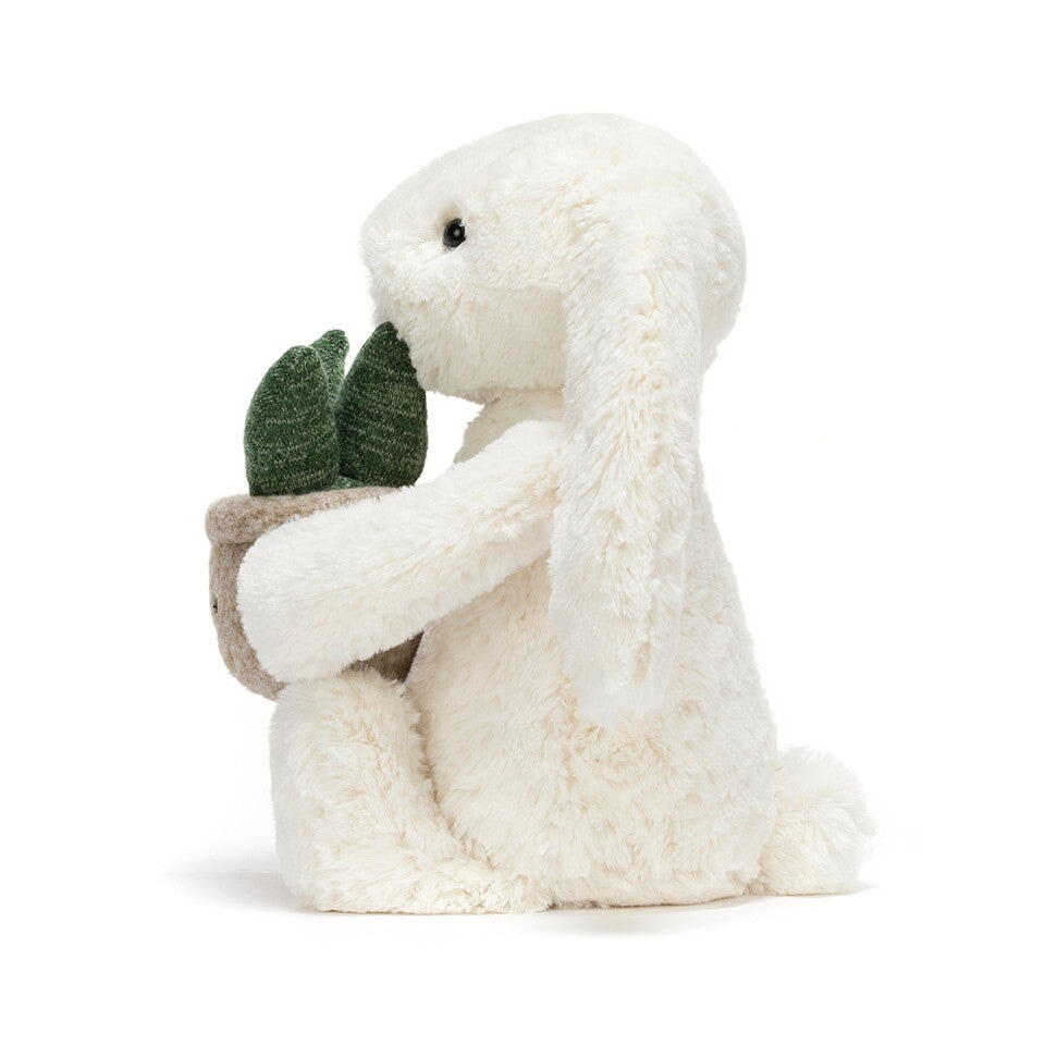Peluche lapin avec plante Jellycat Mlle et Coco