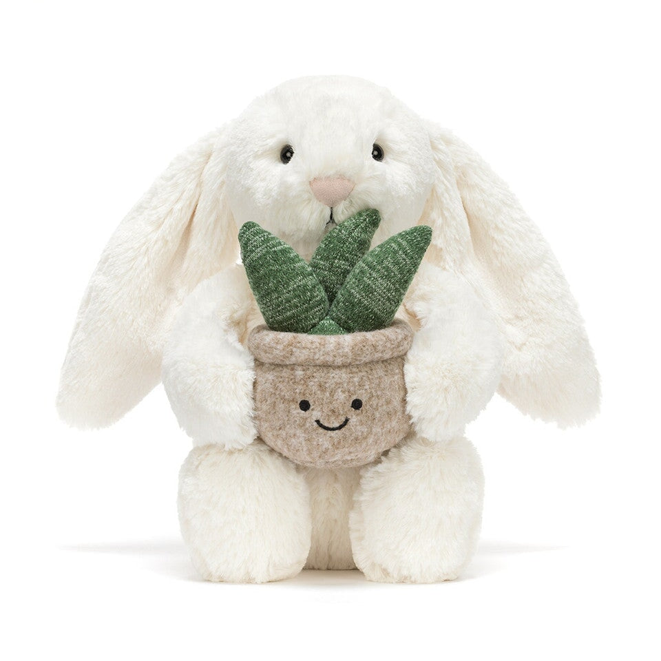 Peluche lapin avec plante Jellycat Mlle et Coco