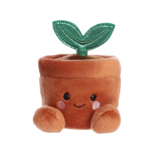peluche pot de terre feuillage jouet Palm pals enfant 