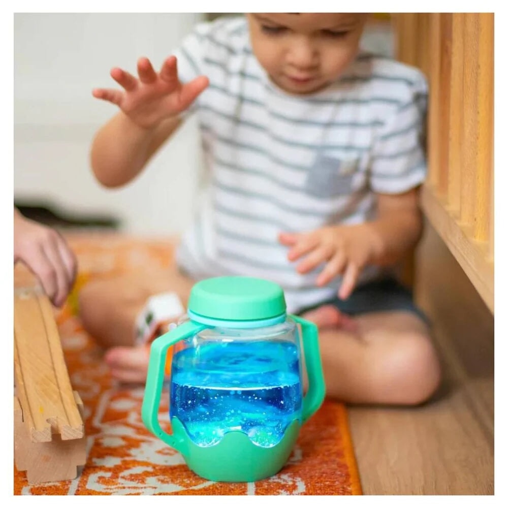 jouets sensoriels lumineux activité enfant Glo Pals vert