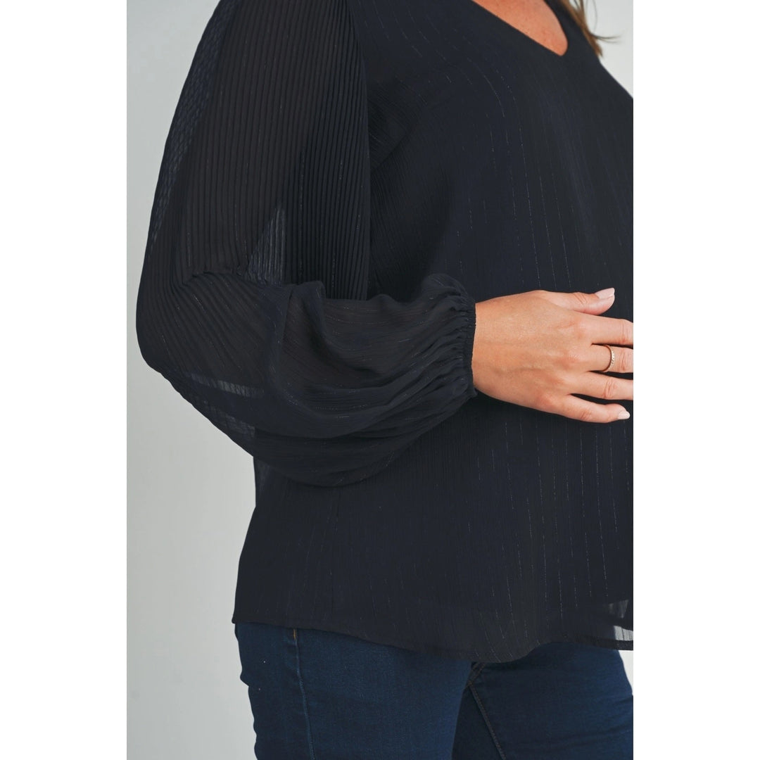 Blouse maternité plissé - Noir - Hello Miz Maternité Hello Miz 