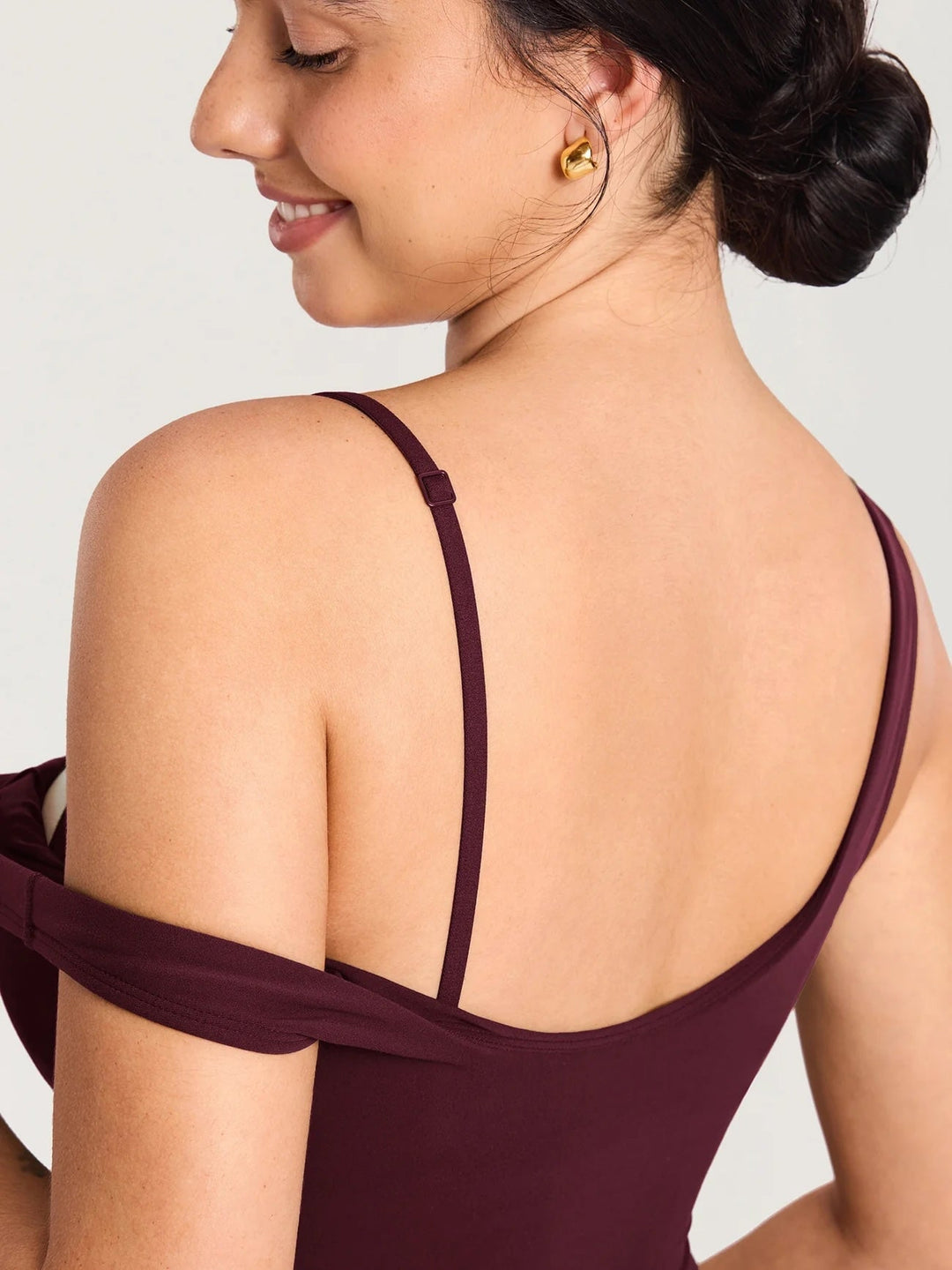 Camisole courte maternité et allaitement Natrelax Plum Momanda