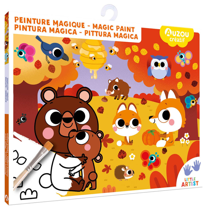 Bricolage Peinture magique automne Auzou Éditions Mlle et Coco