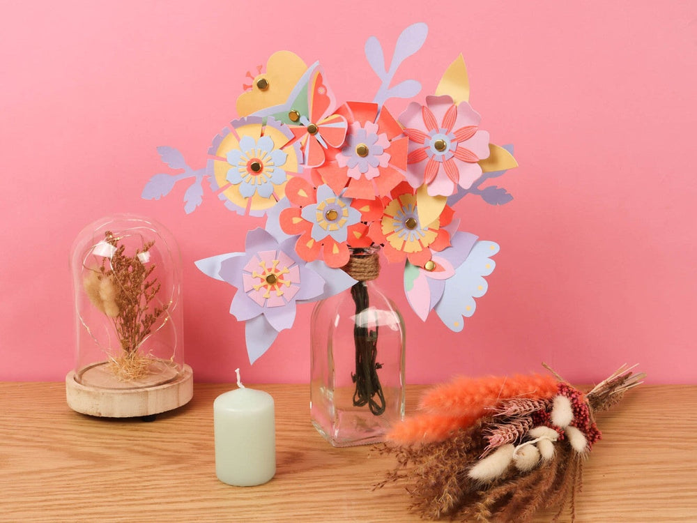 Ma pochette d'artiste Bouquet de fleurs Auzou Mlle et Coco