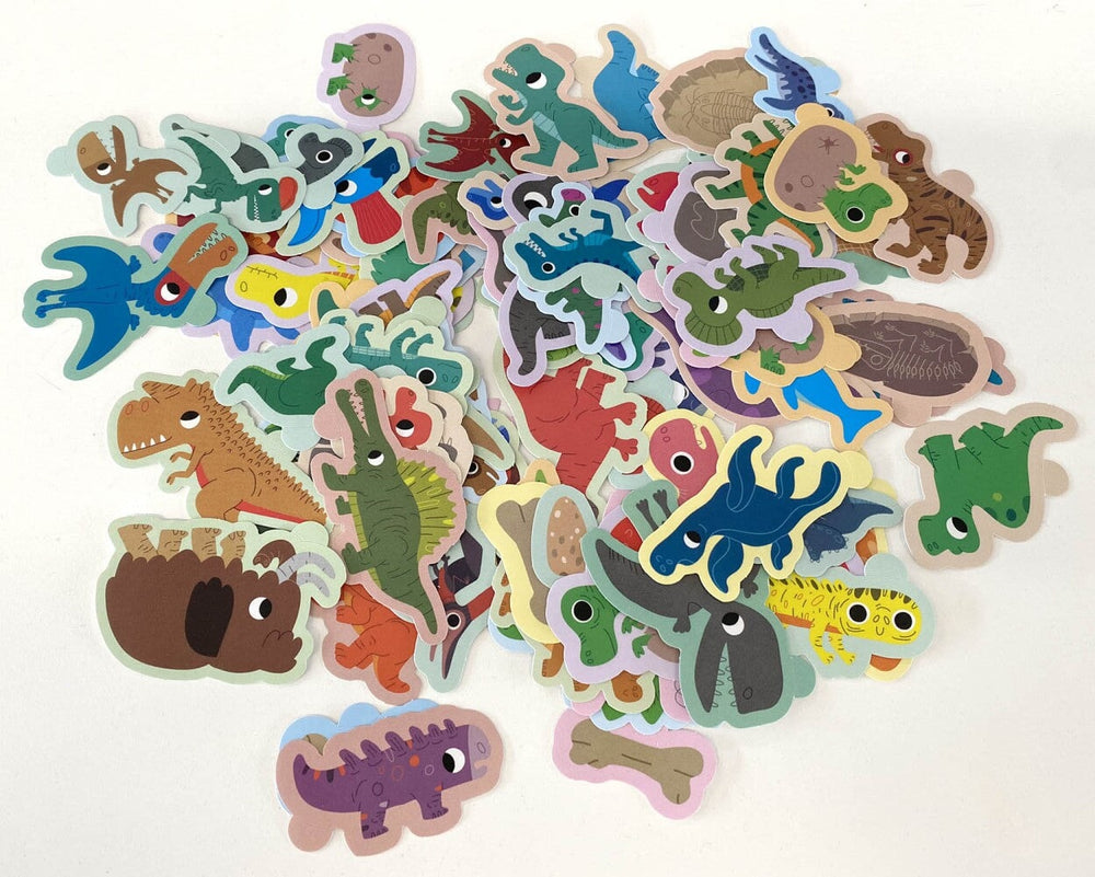 Ma pochette de 100 gommettes Dinosaures Auzou éditions Mlle et Coco