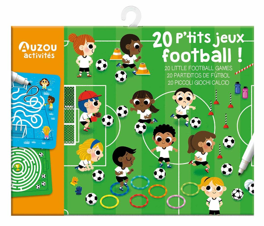 Ma pochette de 20 p'tits jeux football Auzou Mlle et Coco