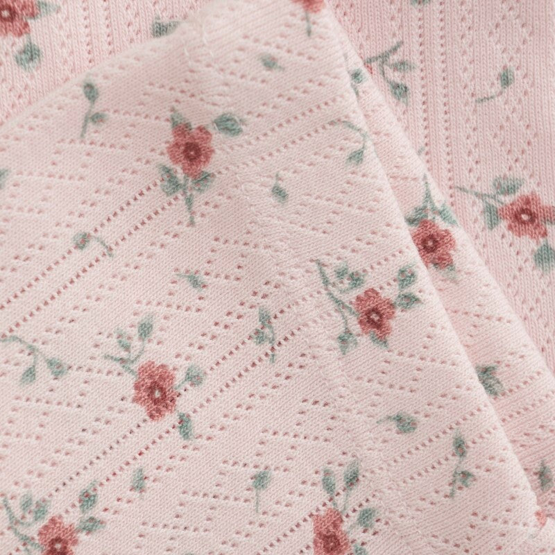 legging rose pointelle floral En-fant Mlle et Coco